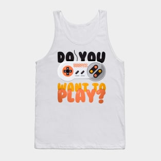 Gamepad with lettering Tank Top